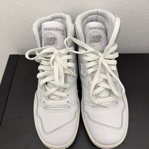 New Balance 650 White High-Top Sneakers